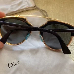 Dior So Real glasses navy gold and rose gold PERFECT CONDITION Dior | Accessories | Dior So Real Glasses Navy Gold And Rose  main image 2